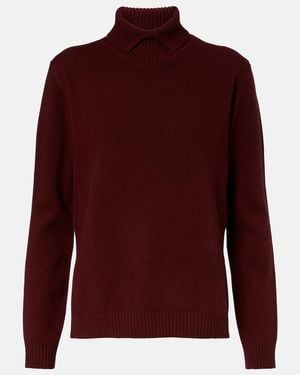 Jil Sander Rollkragenpullover Aus Wolle - Rot