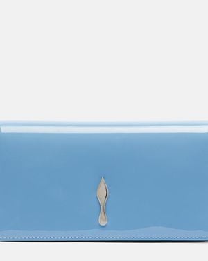 Christian Louboutin Bettina Patent Leather Clutch - Blue