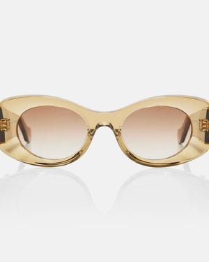 Loewe Anagram Oval Sunglasses - Brown