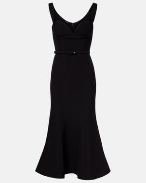 Roland Mouret Belted Corset Dress - Black