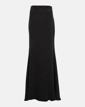 Valentino Silk Maxi Skirt - Black