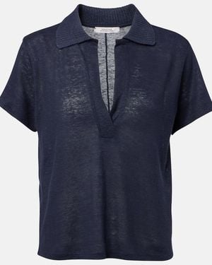 Dorothee Schumacher Natural Ease Hemp Polo Shirt - Blue