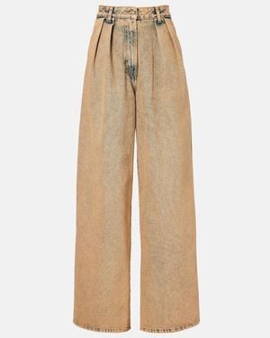 Alanui Jeans Anchos Desert Rose - Neutro