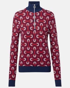 Fusalp Knitted Ski Top - Red