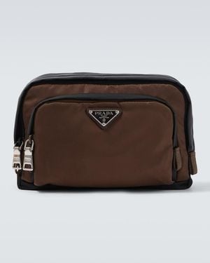Prada Re-Nylon Pouch - Brown