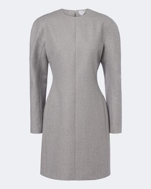 Bottega Veneta Wool Minidress - Gray