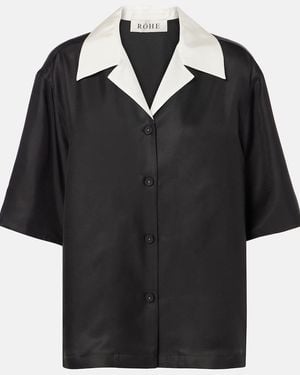 Rohe Silk Shirt - Black