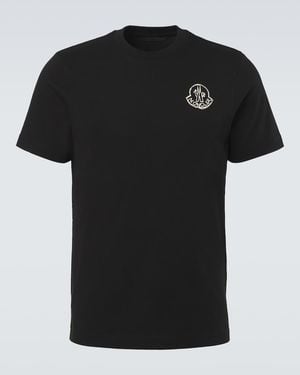 Moncler T-Shirt En Coton - Noir