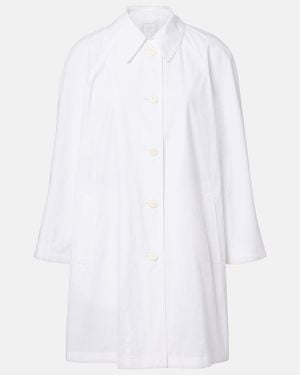 The Row Hawkins Cotton Coat - White