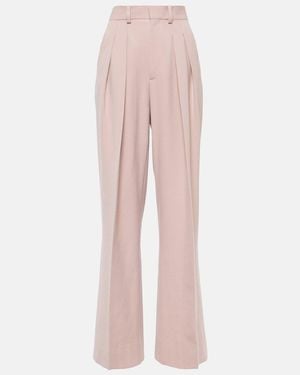 Victoria Beckham High-Rise Wide-Leg Pants - Pink