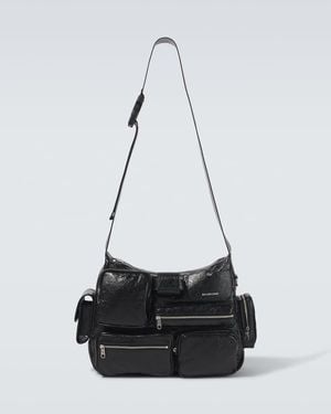 Balenciaga Messenger Bag Aus Leder - Schwarz