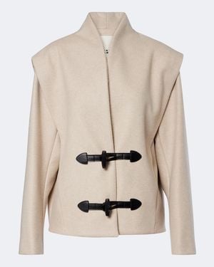 Isabel Marant Toria Wool And Cashmere Jacket - Natural