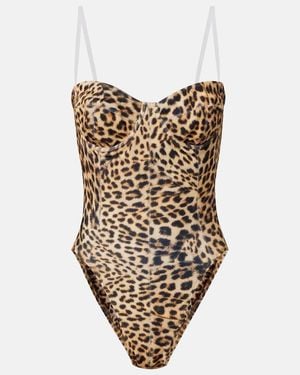 Norma Kamali Body Mio Con Estampado De Leopardo - Neutro