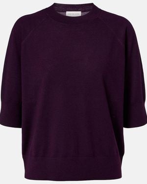Dries Van Noten Pullover Aus Wolle - Lila