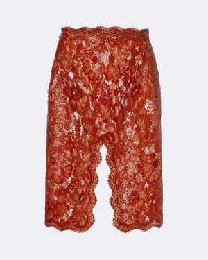 Saint Laurent Gonna A Tubino - Rosso
