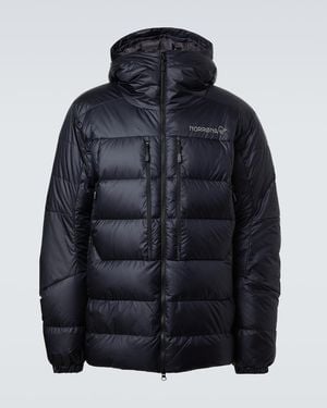 Norrøna Trollveggen Hooded Down Ski Jacket - Blue