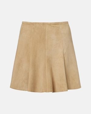 Stouls Mila Suede Miniskirt - Natural