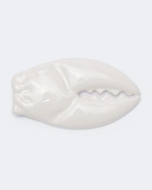 Loewe X Cosima Von Bonin Small Claw Brooch - White