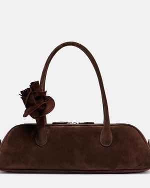Magda Butrym Brigitte Suede Shoulder Bag - Brown