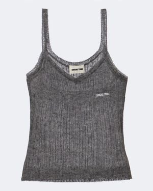ShuShu/Tong Logo Knitted Top - Gray