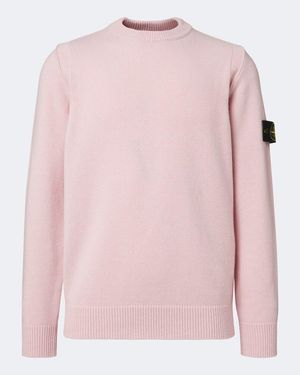 Stone Island Pullover Compass Aus Einem Wollgemisch - Pink