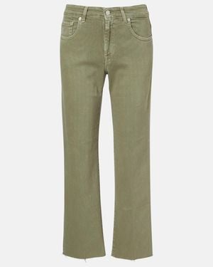 7 For All Mankind Calie Straight Jeans - Green