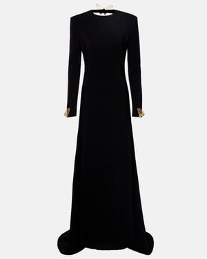 Oscar de la Renta Open-Back Gown - Black
