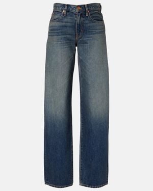 SLVRLAKE Denim Tess Faded Wide-Leg Jeans - Blue