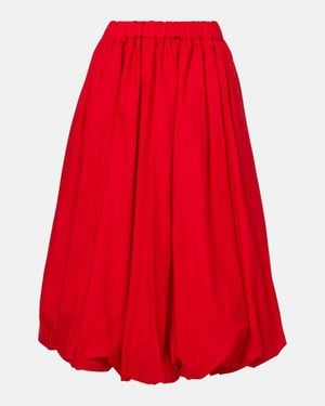 Noir Kei Ninomiya Midirock Aus Baumwolle - Rot