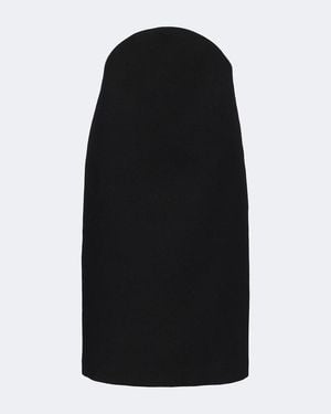 Jil Sander Virgin Wool Midi Skirt - Black