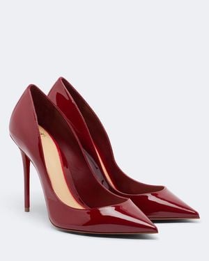 Christian Louboutin La Pigalle Patent Leather Court Shoes - Red