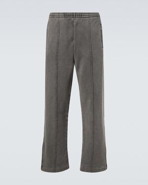 Our Legacy Cotton Jersey Wide-Leg Joggers - Grey