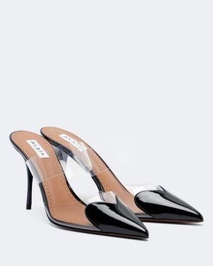 Alaïa Pointed-Toe Leather Stiletto Court Shoes - Black