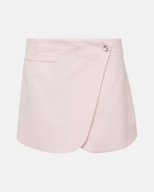 Coperni Virgin Wool Miniskirt - Pink