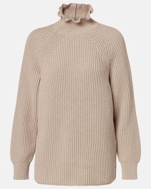 Max Mara Rollkragenpullover Camino Aus Baumwolle - Braun