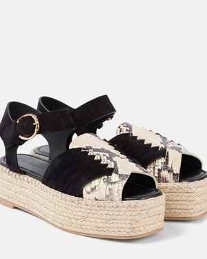 Ulla Johnson Elsa Leather Espadrilles - Black