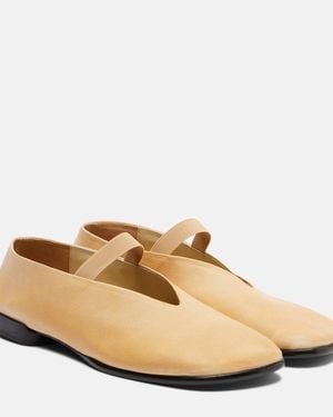 Lemaire Glove Leather Ballet Flats - Natural