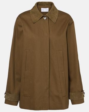 Proenza Schouler Angela Herringbone Cotton Jacket - Green