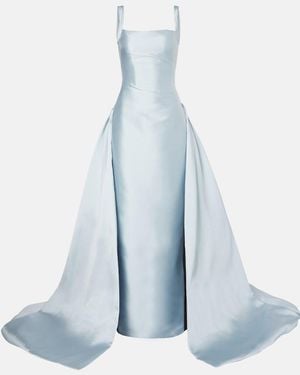 Marmar Halim Satin Gown - Blue