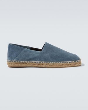 Tom Ford Espadrilles Barnes Aus Veloursleder - Blau