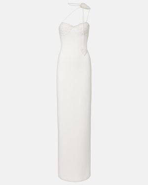David Koma Vestido De Fiesta Bordado - Blanco