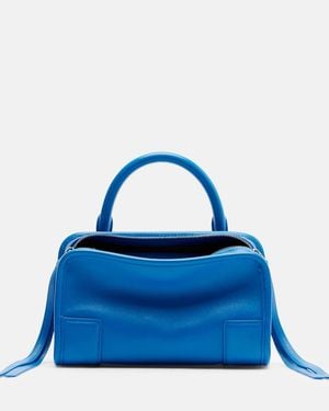 Loewe Amazona 180 Mini Leather Tote Bag - Blue