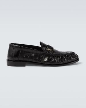Saint Laurent Loafers Le Loafer Aus Aalleder - Schwarz
