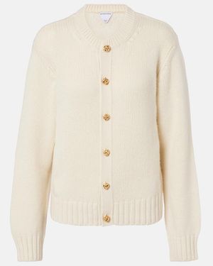 Bottega Veneta Cardigan Knot De Cachemir - Neutro