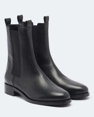 Aeyde Chelsea Boots Caspar Aus Leder - Schwarz