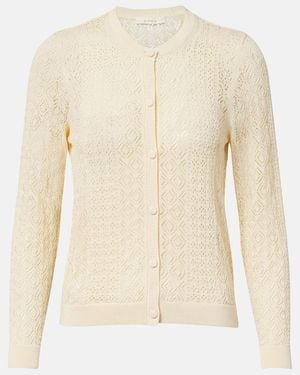 Doen Diane Pointelle Cardigan - Natural