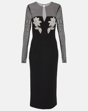 Rebecca Vallance Ginevra Embellished Midi Dress - Black