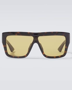 Bottega Veneta Flat-Top Sunglasses - Brown