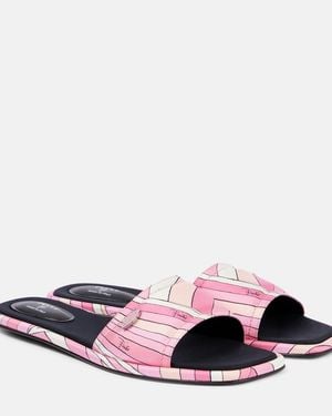 PUCCI Iride Twill Sandals - Multicolour