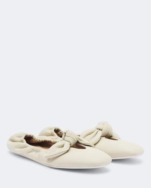 Zimmermann Bailarinas Carousel De Piel - Blanco
